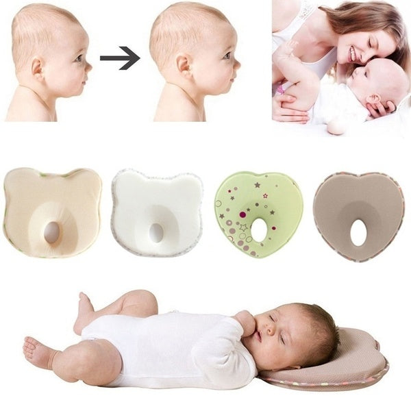 Infant Sleep Positioner Anti Roll Pillow Flat Head Neck Prevent Baby Support Kids Shaped Headrest