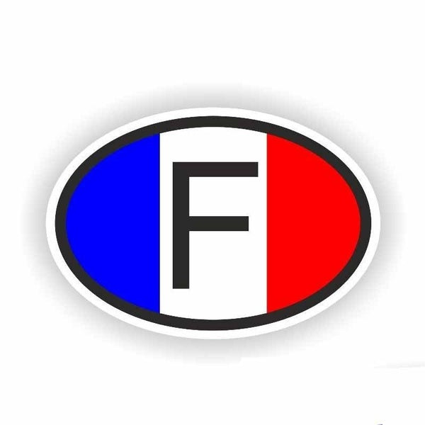 2020 NEW 12.7CM*8.5CM Personality Motorcycle France F Country Code Car Sticker Decal 6-0241