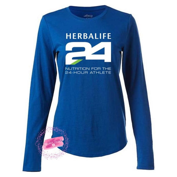 Herbalife24 Chemise à manches longues Sweat-shirt à manches longues Pullover Tops Manches longues Col rond
