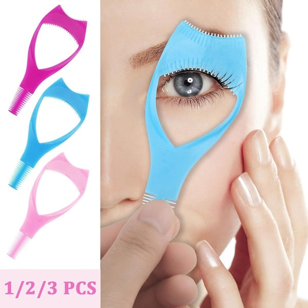Mascara Shield Guard Lash Buddy Tool Mascara Guard Eye Lash Applicator, Makeup Cosmetic Lash Guard, Eyelash Tool 3 in 1 Upper Lower Mascara Applicato