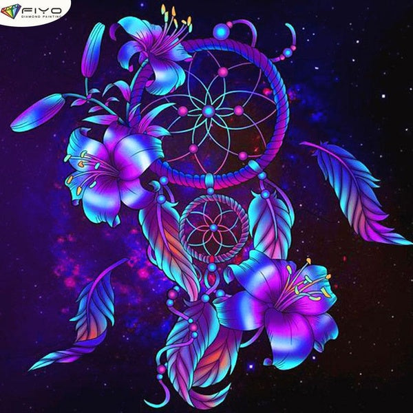 Dream catcher DIY 5D Diamond Painting Full Drill avec Kits de numéros Maison et Cuisine Mode Point de Croix Broderie Peintures Toile Photos Décoratio