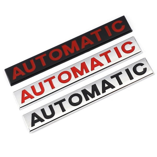 AUTOMATIC Car Emblem Badge Decal