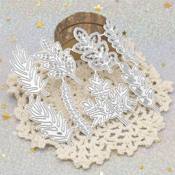 New Leaves Leaf Metal Cutting Dies Stencil for DIY Scrapbooking Album Cards Making Paper Embossing Dies