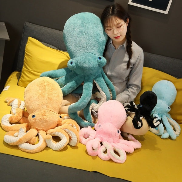 30cm 45cm 65cm 90cm NEW Reduce Stress and Comfortable Cute Octopus Doll Plush Pillow Awesome Birthday Gifts and Living Room Decor for Girls and Girlf