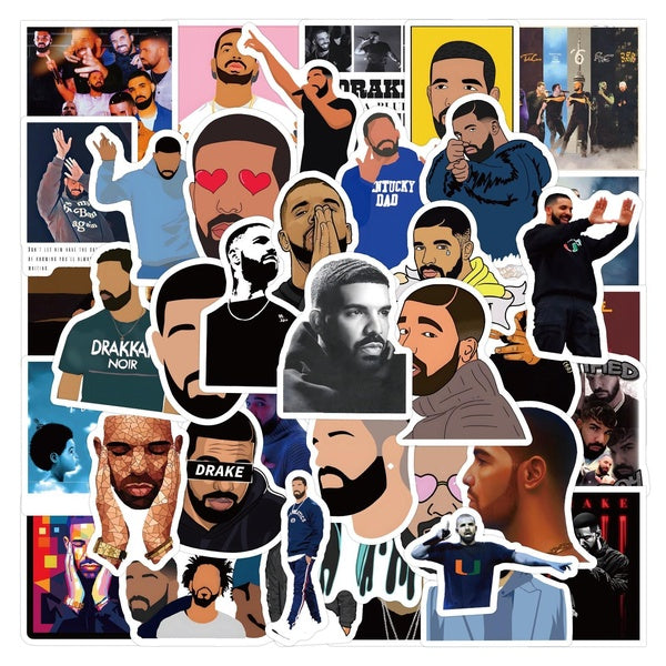 10-60pcs Hot Drake stickers Bbl Drake graffiti Stickers for DIY Luggage Laptop Motorcycle Sticker