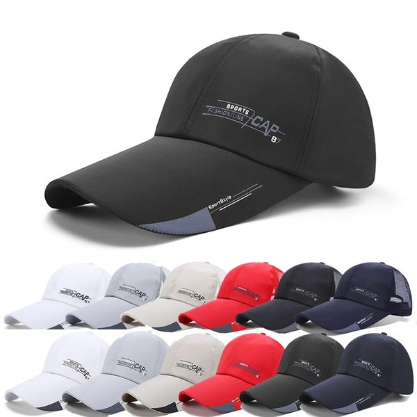 Sports Baseball Cap Classic Mens Sun Hat for Fishing Hunting Climping Outdoor Tennis Snapback Hats