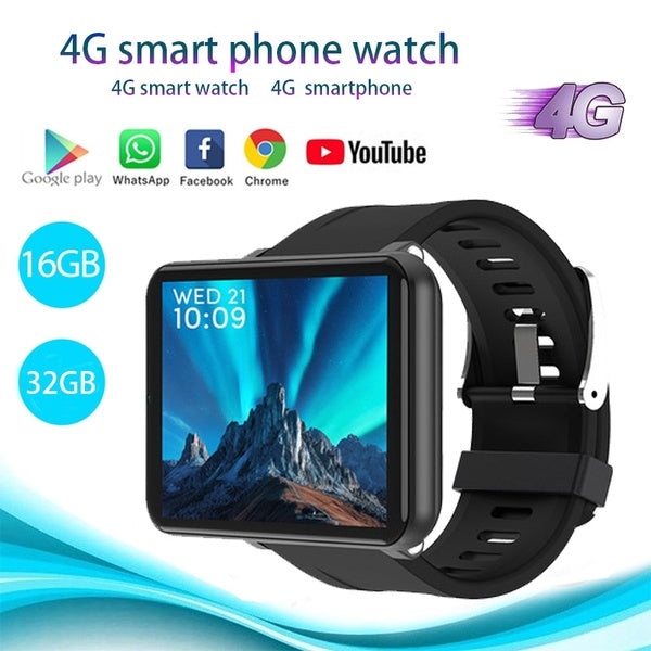 DM100 4G Smart Watch Android 7.1 3 Go + 32 Go 2,86 pouces Support de l'écran Carte SIM GPS WiFi 2700 mAh Grande batterie SmartWatch Hommes Femmes