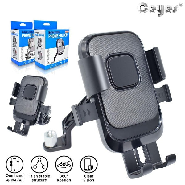 Ceyes support de téléphone pour moto-guidon et rétroviseur support de téléphone portable en aluminium pour Smartphones de 4.7 à 7.1 pouces