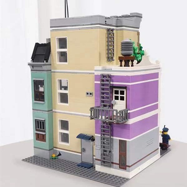 New 2923Pcs Police Station Model Building Block Brick Educational Assembly Toy Children Christmas Gift