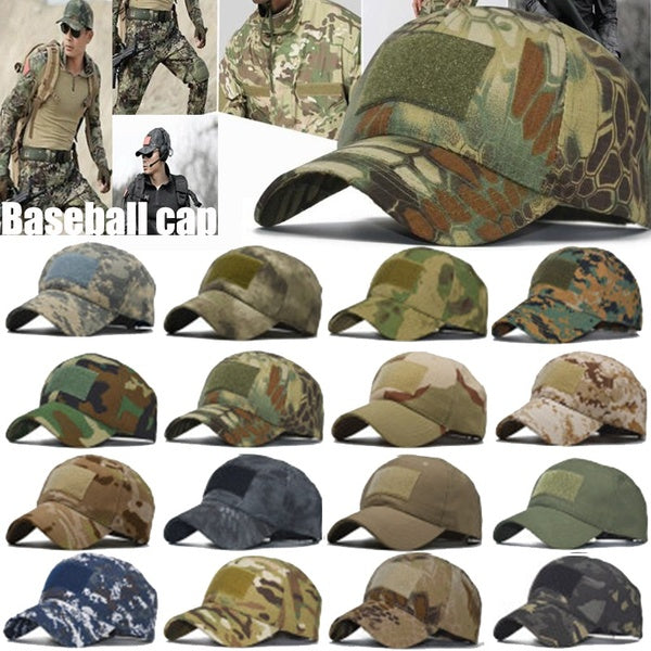 Army Camouflage Baseball Cap Jungle Tactical Hunting Snapback Hat Adjustable Hiking Casquette Hats