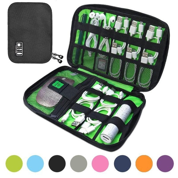 1pc Digital Storage Bag Large Electronic Bag USB Data Cable Organizer For Earphone Wire Charger Bag Pen Power Bank Travel Kit Case Pouch Electronics