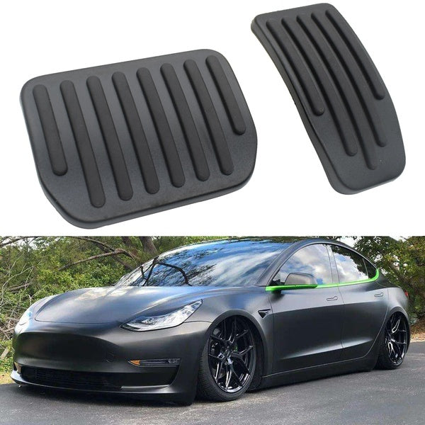 Aluminum alloy Foot Pedal Pad For Tesla Model 3 - Y Accelerator Gas Fuel Brake Pedal Pad Mats Cover Set Accessories Car Styling