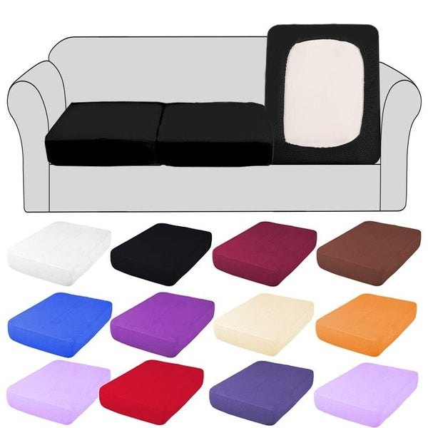 11 Colors Universal Cheap Waterproof Sofa Cushion Covers Stretch Ice Silk Furniture Protector for Sofa Chair Seat Cushion 1-2-3-4 Seater