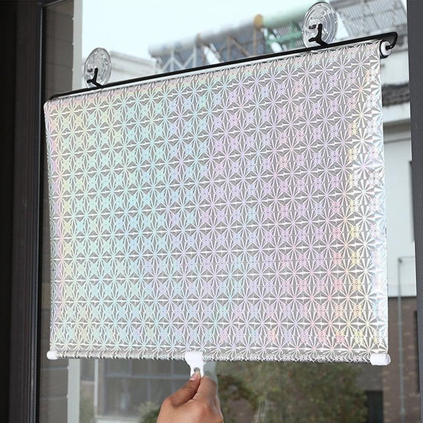 5 Size Sunshade Roller Blinds Retractable PVC Curtain Sun Window Blinds for Balcony Eyebrow Shade Roller Curtains