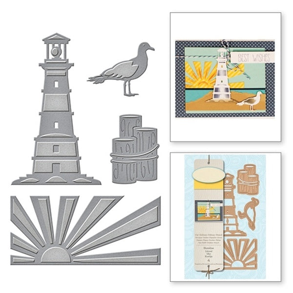 Shoreline Stitched Metal Cutting Dies Cut Stencils for Scrapbooking Album Decorative Embossing Paper Dies for Card Making