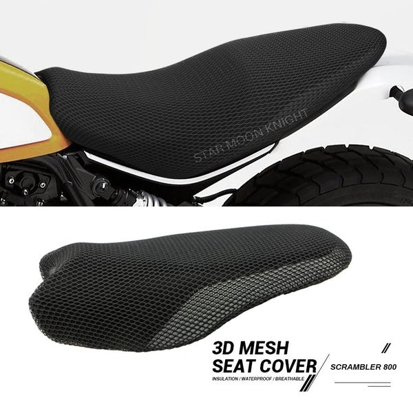 Motorcycle Accessories Anti-Slip 3D Mesh Fabric Seat Cover Breathable Waterproof Cushion For Ducati Scrambler 800 Scrambler800