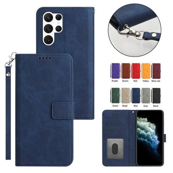 Pour Samsung Galaxy S23 Ultra S22 S21 S20 Ultra S23 S22 S21 S20 Plus S23 S22 S21 S20 S8 Portefeuille À Rabat Fente Pour Carte Étui De Protection Anti