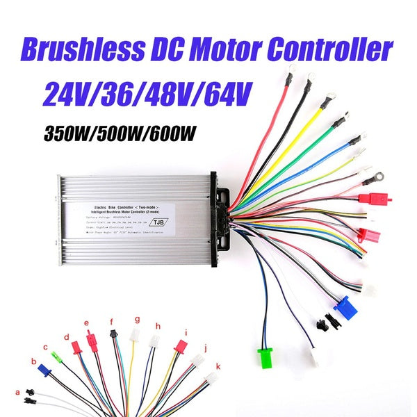 24V-36V-48V-64V vélo électrique 350W contrôleur de moteur à courant continu sans brosse pour vélo électrique e-bike Scooter accessoires de vélo élect
