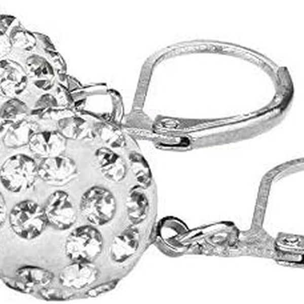 Boucles d'oreilles pendantes, boucles d'oreilles pendantes en cristal de zircon cubique en argent sterling Boucles d'oreilles à levier Boucles d'orei