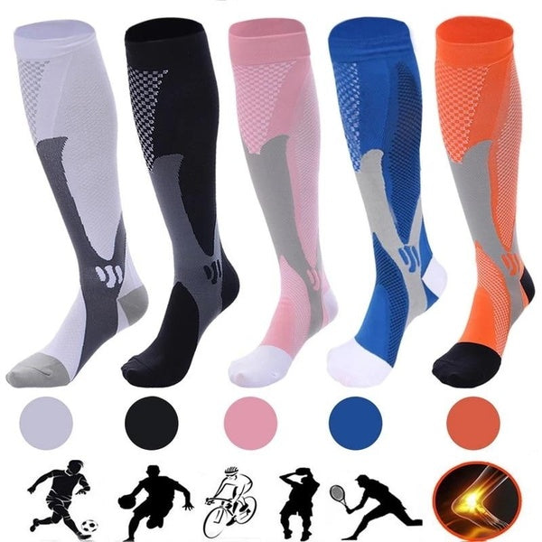 Compression Socks Women Men Medical Nursing Stockings 20-30 mmHg Sports Socks for Marathon Cycling Varicose Veins