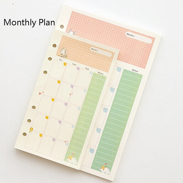 A5-A6 DIY Monthly Planner Diary Insert Refill Schedule Organiser Decor Gifts New
