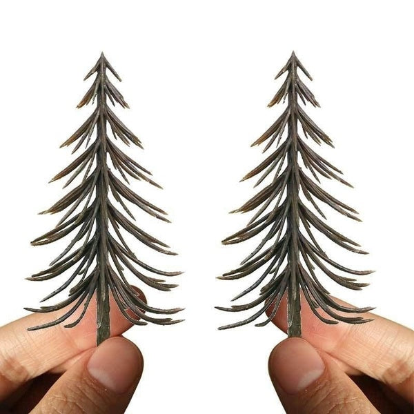 HO N scale miniature Model trees for train accessories Landscape Train Layout Garden Scenery Miniature Matron Inn