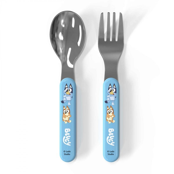 Bluey Kid's Fork and Spoon Dinner Utensils