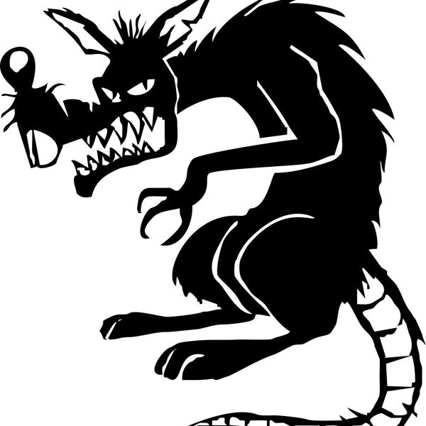 2PCS Mal Rat Mouse Animal Car Truck Window Laptop Vinyl Decal Sticker