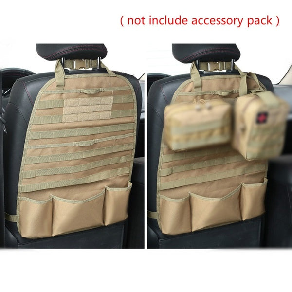 Fashion Car Seat Cover Protector Universal Fit Hunting Bags Pouches Car Seat Back Organizer Tactical MOLLE Vehicle Panel