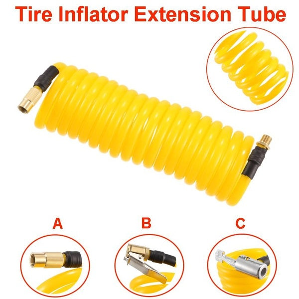 Tire Inflator Hose Extension Tube Bike Car Tyre Locking Air Chuck Adapter For Inflatable Air Pump Motorcycle Auto
