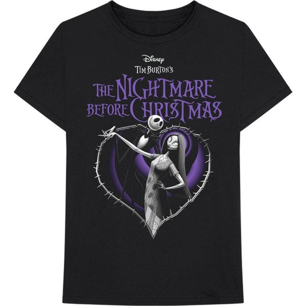 Disney T-shirt officiel du groupe L'Étrange Noël de Monsieur Jack Purple Heart