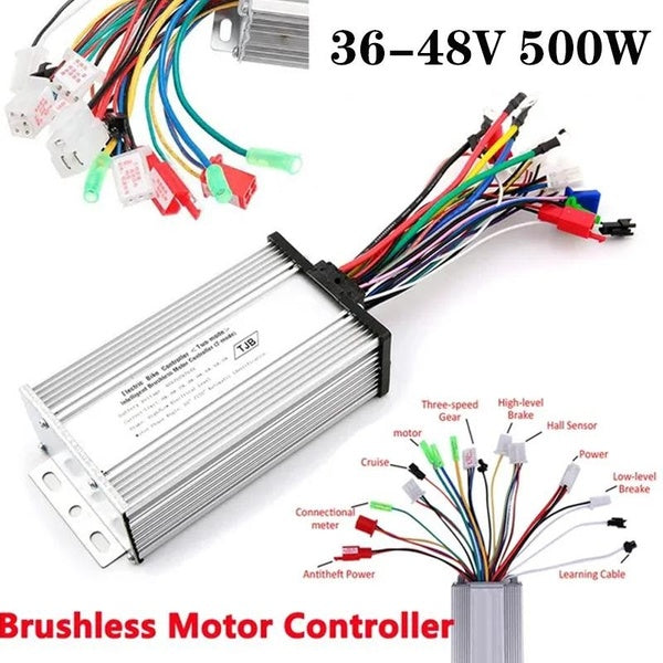 Accessoires de vélo électrique 36V-48V vélo électrique 500W contrôleur de moteur à courant continu sans brosse pour vélo électrique e-bike Scooter In