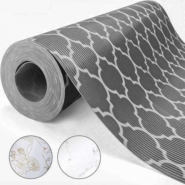 Shelf Liners For Kitchen Cabinets Refrigerator Liners Waterproof & Oil-Proof Kitchen Cupboard Liner Non-Slip Easy To Clean Drawer Mats EVA Non Adhesi