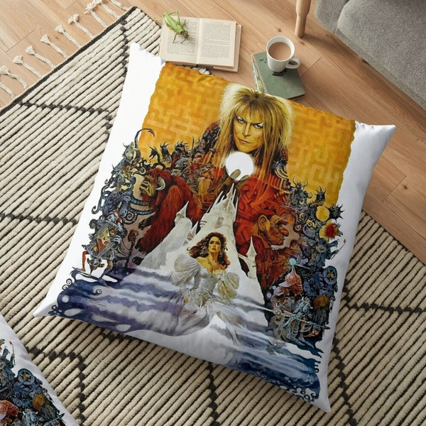 Labyrinth Movie Poster Merchandise Pattern Pillow Case Fashion Square Cushion Car Sofa Home Office Decor