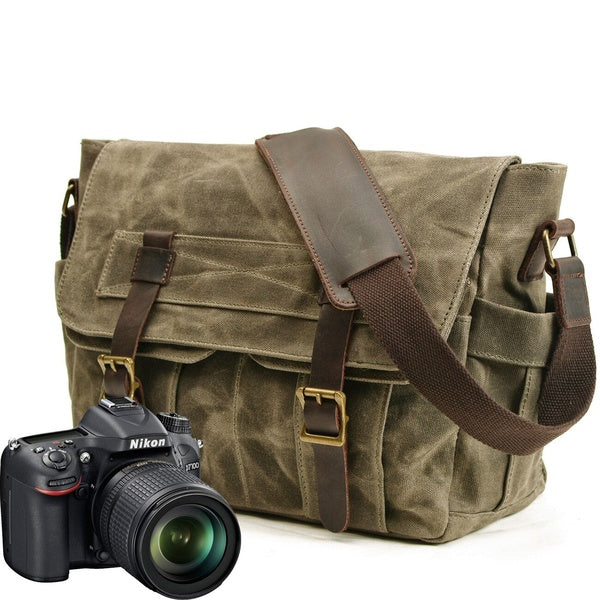 Shoulder Bag Retro Digital Camera Bag Photography Bag Large Capacity Messenger SLR Camera Bag