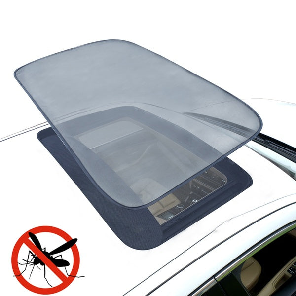 Xukey Magnetic Car Sunroof Sun Shade Moonroof Mesh Car Roof Cover SUV Tent Camping Awnings Kept The Bugs Out Bug Screen Ventilation Net UV Sun Prote