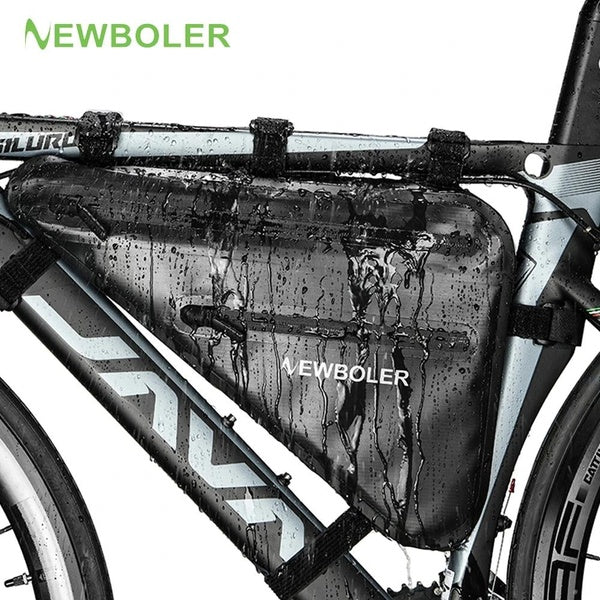 NEWBOLER Bicycle Bag Rainproof Large Capacity MTB Road Bike Frame Bag Triangle Pouch Waterproof Caulking Bag Pannier Accessories Matron Inn