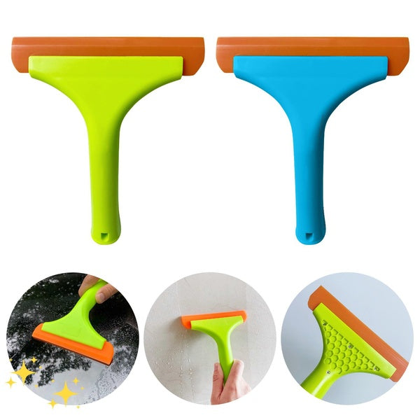 Shower Squeegee for Car Windshield Window Mirror Glass Door Super Flexible Silicone Squeegee Auto Water Blade Water Wiper