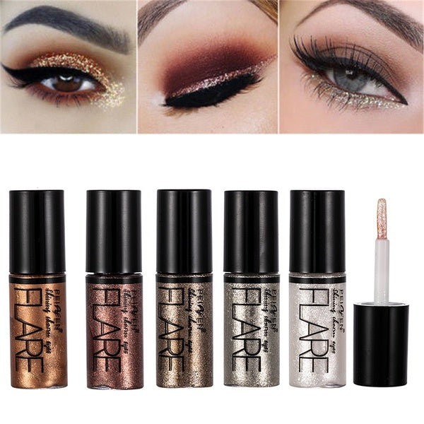 Health & Beauty Shiny Eye Liners Pigment Silver Rose Gold Color Liquid Glitter eyeshadow Professional Eyeliner Beauty Cosmetics Makeup for Women