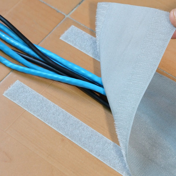 1 mètre Velcro bande décor à la maison sol cordon couverture réglable câble gestion fête décoration fil organisateur amélioration de l'habitat fil br