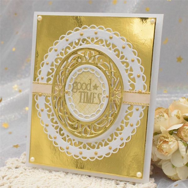 New Oval Frame Dies Metal Stencil for Scrapbooking Album DIY Cards Making Craft Paper Embossing Dies