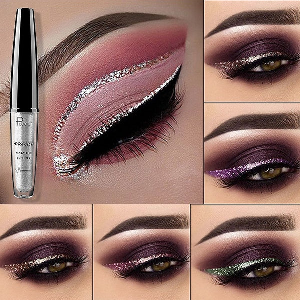 Professionnel Brillant Eye Liner Stylo Cosmétiques pour Femmes Argent Rose Or Couleur Liquide Glitter Eyeliner Maquillage Des Yeux Outils De Beauté
