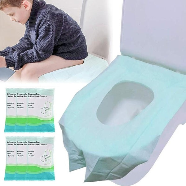 Toilet Seat Covers Disposable-10-50pcs-Waterproof Non-slip Toilet Paper Pad for Adults Kids, Portable Extra Large Individually Wrapped for Trave Todd