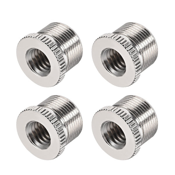 Adaptateur à vis filetée femelle 3-8" vers 5-8" mâle pour pied de microphone Cuivre 4pcs