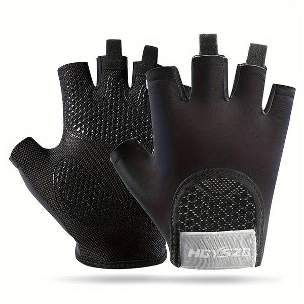 Gants de protection solaire d'équitation de moto à demi-doigts pour hommes, gants de protection de fitness pour femmes antidérapants pour les sports
