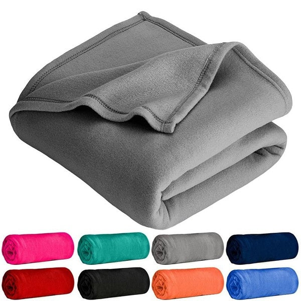 Ultra Soft Plush Fleece Blanket - Lightweight, Cozy Bed Throw for All Seasons - Durable Warm Fleece Cover for Sofa, Bedroom, Camping, Travel and Bes