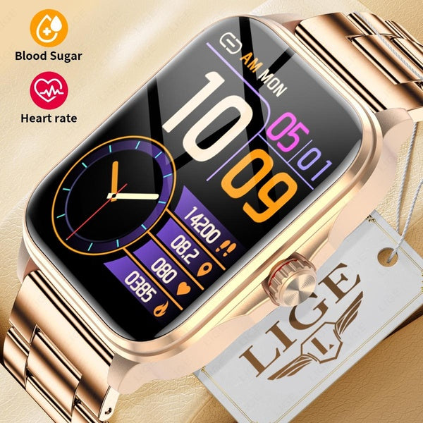 LIGE Smart Watch for Women with Bluetooth Answer-Make Call-Voice Speaker, Android iOS Smartwatch 1.91" Full Touch Screen IP67 Waterproof Fitness Trac