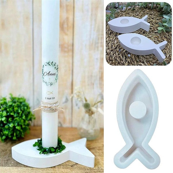 Decorative Fish Shape Holders Silicone Mold