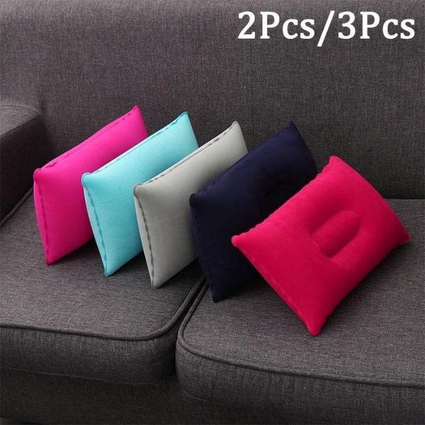 2 pièces-3 pièces oreiller gonflable coussin d'air ultra-léger pour Camping PVC flocage Portable