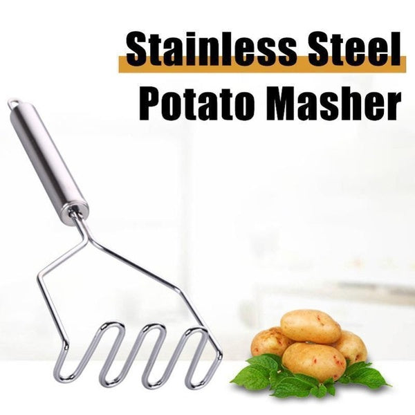 1PC Kitchen Gadgets Stainless Steel Potato Mud Pressure Mud Machine Potatoes Masher Ricer Fruit Vegetable Tools Accessories